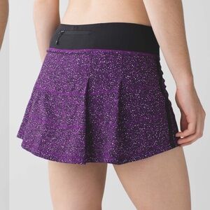 Lululemon Pace Rival Skirt Flashback Static Powdered Rose Tender Violet size 6